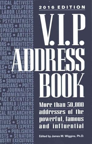 Immagine del venditore per V.I.P. Address Book 2016 venduto da GreatBookPrices