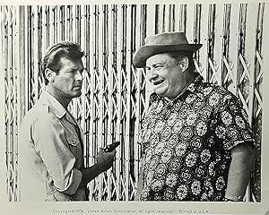 Black and White Press Photo for the 1974 Film Adaptation of Ian Fleming's The Man with the Golden...