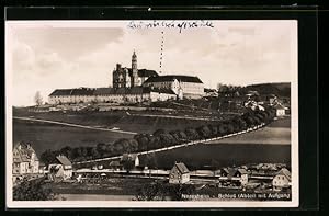 Ansichtskarte Neresheim, Schloss mit Aufgang