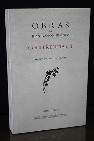 Imagen del vendedor de Conferencias, II.- Obras de Juan Ramón Jiménez, 43. a la venta por MUNDUS LIBRI- ANA FORTES