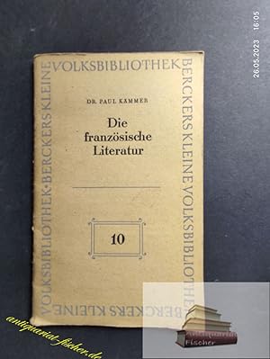 Immagine del venditore per Die franzsiche Literatur Berckers Volksbibliothek Heft 10 venduto da Antiquariat-Fischer - Preise inkl. MWST