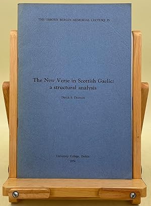 The New Verse in Scottish Gaelic: a structural analysis