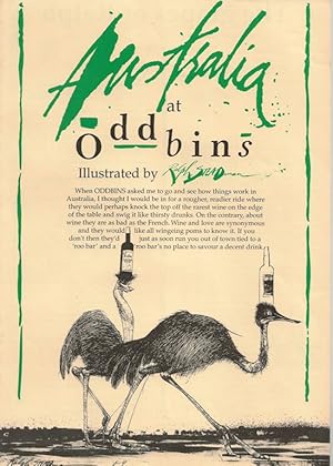 Seller image for 'Australia at Oddbins'. The grapes of Ralph - a vintage visit to the wine baths of southern Australia for sale by Cameron House Books