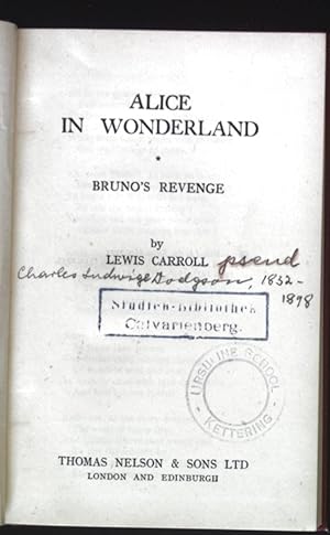 Seller image for Alice in Wonderland. Bruno's Revenge. for sale by books4less (Versandantiquariat Petra Gros GmbH & Co. KG)