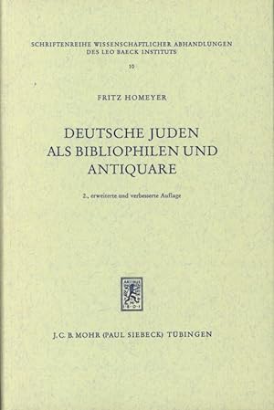 Deutsche Juden als Bibliophilen und Antiquare.