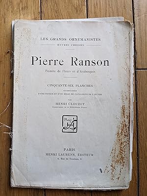 Pierre Ranson Peintre de Fleurs et d'Arabesques