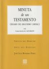 Seller image for MINUTA DE UN TESTAMENTO. for sale by Agapea Libros