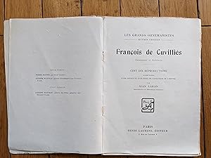 François de Cuvilliés Dessinateur et Architecte