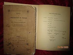 Seller image for DEUX OUVRAGES : ESSAI sur l'ORGANISATION du TRAVAIL et l'AVENIR des CLASSES LABORIEUSES - - CHRONIQUE de la Famille MORIN de DIEULEFIT I Jeanne Suzanne et son fils Pierre Thodore - 121 LETTRES 1794 - 1796 for sale by LA FRANCE GALANTE