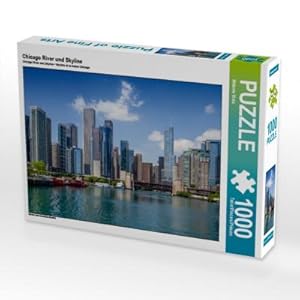 Bild des Verkufers fr CALVENDO Puzzle Chicago River und Skyline - 1000 Teile Foto-Puzzle fr glckliche Stunden zum Verkauf von Rheinberg-Buch Andreas Meier eK