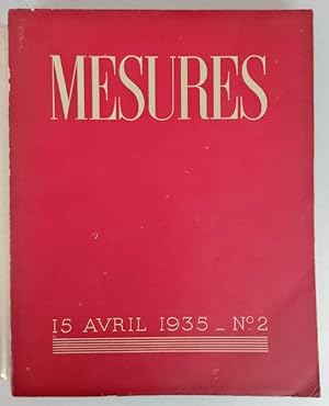 Mesures. 15 Avril 1935. N°2.