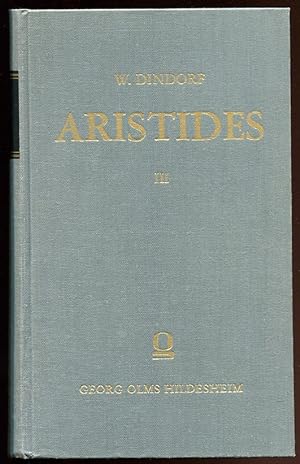 Seller image for Aristides. Ex Recensione. Vol. III for sale by Leaf and Stone Books