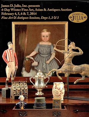 Image du vendeur pour James D. Julia, Inc. Presents: 3-Day Winter Fine Art, Asian & Antiques Auction, February 4, 5, 6 & 7, 2014 (2 Catalogs) mis en vente par Wickham Books South