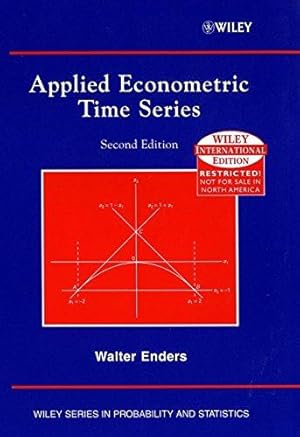 Imagen del vendedor de Applied Econometric Times Series (Wiley Series in Probability and Statistics) a la venta por WeBuyBooks