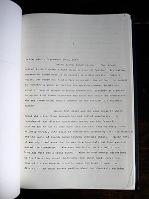The Despain Papers: [a novel] - author's copy typescript (second draft), 1991