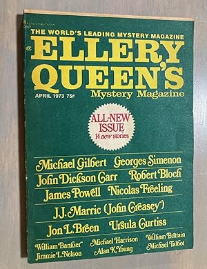 Imagen del vendedor de Ellery Queen's Mystery Magazine April 1973 a la venta por biblioboy