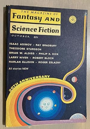Imagen del vendedor de The Magazine of Fantasy and Science Fiction October 1969 20th Anniversary a la venta por biblioboy