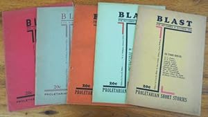 Seller image for BLAST Proletarian Short Stories Issues 1 Through 5 (Complete Set) for sale by Derringer Books, Member ABAA