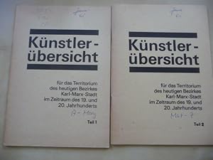 - Künstler-übersicht für das Territorium des heutigen Bezirkes Karl-Marx-Stadt im Zeitraum des 19...