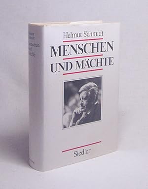 Bild des Verkufers fr Menschen und Mchte / Helmut Schmidt zum Verkauf von Versandantiquariat Buchegger