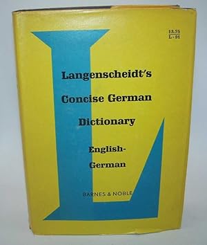 Langenscheidt's Concise German Dictionary: English-German