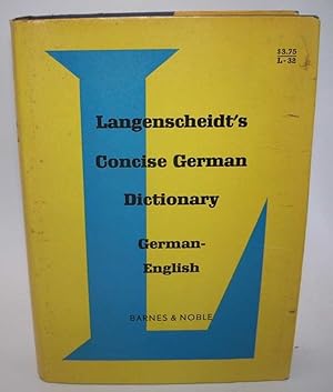 Langenscheidt's Concise German Dictionary: German-English