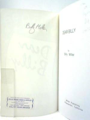 Bild des Verkufers fr Dear Billy zum Verkauf von World of Rare Books