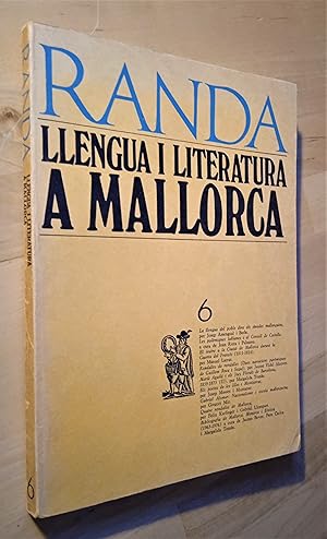 Imagen del vendedor de RANDA. Llengua i literatura a Mallorca, N 6 a la venta por Llibres Bombeta