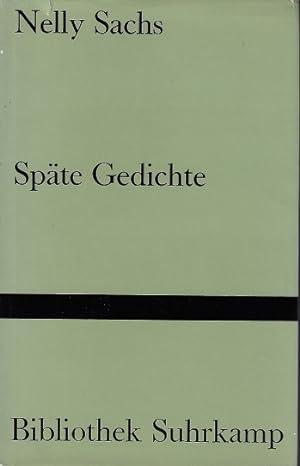 Imagen del vendedor de Spte Gedichte. Bibliothek Suhrkamp ; Bd. 161 a la venta por Versandantiquariat Sylvia Laue