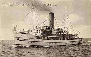 Ansichtskarte / Postkarte Stoomboot Veerdienst Enkhuizen Stavoren, SS. C. Bosman