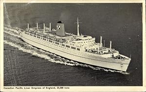 Bild des Verkufers fr Ansichtskarte / Postkarte Canadian Pacific Liner Empress of England, CPS zum Verkauf von akpool GmbH