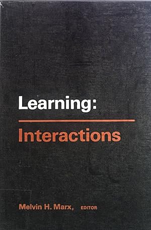 Imagen del vendedor de Learning: Interactions a la venta por books4less (Versandantiquariat Petra Gros GmbH & Co. KG)