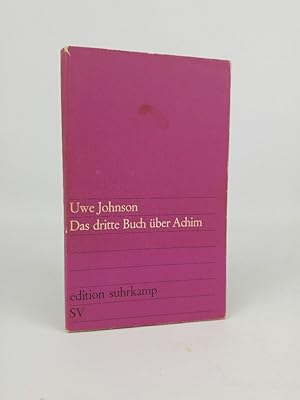 Bild des Verkufers fr Das dritte Buch ber Achim: Roman (edition suhrkamp) edition suhrkamp 100 zum Verkauf von ANTIQUARIAT Franke BRUDDENBOOKS