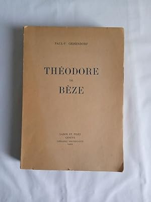 Seller image for Thodore de BEZE for sale by Librairie Le Valentin, Lausanne