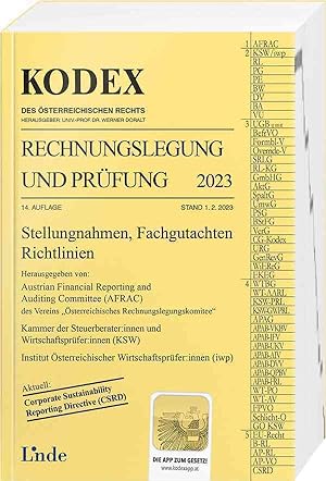 Bild des Verkufers fr KODEX Rechnungslegung und Prfung 2023 zum Verkauf von moluna