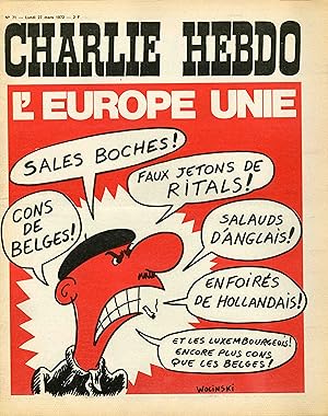 "CHARLIE HEBDO N°71 du 27/3/1972" WOLINSKI : L'EUROPE UNIE