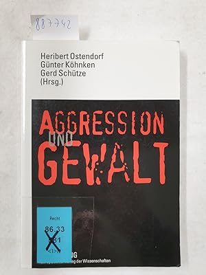 Bild des Verkufers fr Aggression und Gewalt : zum Verkauf von Versand-Antiquariat Konrad von Agris e.K.