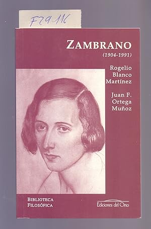 Immagine del venditore per MARIA ZAMBRANO (1904-1991) venduto da Libreria 7 Soles