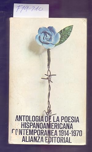 Seller image for ANTOLOGIA DE LA POESIA HISPANOAMERICANA CONTEMPORANEA, 1914-1970 for sale by Libreria 7 Soles