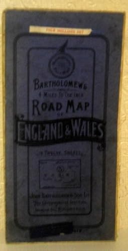 Bartholomew's 4 Miles to the Inch Road Map of England & Wales - Sheet 3 Yorkshire