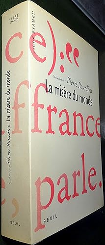 Seller image for La Misre du monde for sale by Le Chemin des philosophes