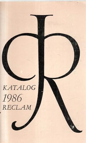 Imagen del vendedor de Katalog 1986 RECLAM a la venta por Antiquariat Jterbook, Inh. H. Schulze