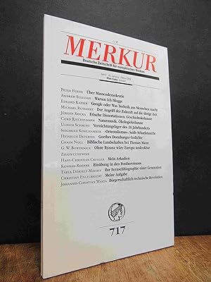 Merkur 717 - Deutsche Zeitschrift für europäisches Denken, 63. Jahrgang, Heft 4, April 2009,