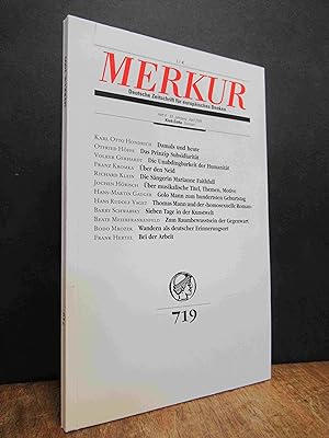Merkur 719 - Deutsche Zeitschrift für europäisches Denken, 63. Jahrgang, Heft 4, April 2009,