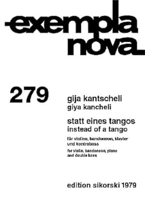 Seller image for Statt eines Tangos fr Violine, Bandoneon, Klavier und Kontraba : Partitur und Stimmen for sale by AHA-BUCH GmbH
