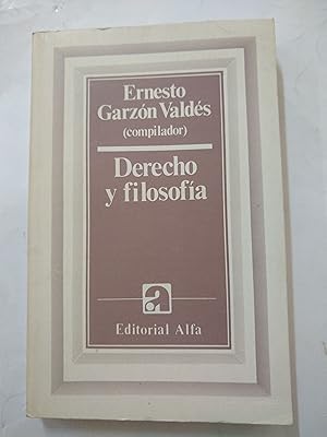 Imagen del vendedor de Derecho y filosofia a la venta por Libros nicos