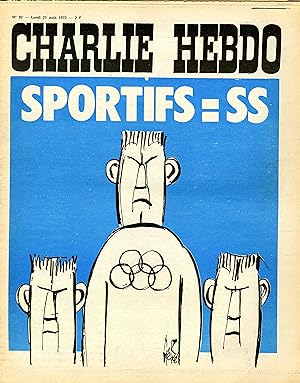 "CHARLIE HEBDO N°92 du 21/8/1972" Gébé : SPORTIFS = SS