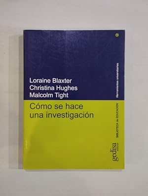 Seller image for Cmo se hace una investigacin for sale by Saturnlia Llibreria