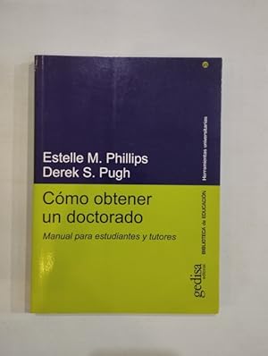 Seller image for Cmo obtener un doctorado for sale by Saturnlia Llibreria