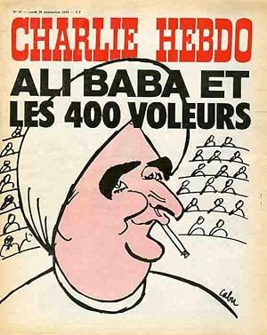 "CHARLIE HEBDO N°97 du 25/9/1972" CABU : ALI BABA ET LES 400 VOLEURS (POMPIDOU)